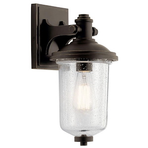 Bowness Brook - 2 Light Outdoor Small Wall Mount In Lodge Style-13.5 Inches Tall and 6.5 Inches Wide