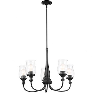 Cedar Oak - 5 Light Medium Chandelier In Homestead Style-20.25 Inches Tall and 26.5 Inches Wide - 1259127