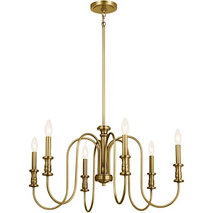 Stanton Gardens - 6 Light Medium Chandelier In Homestead Style-15.5 Inches Tall and 28.75 Inches Wide - 1257372
