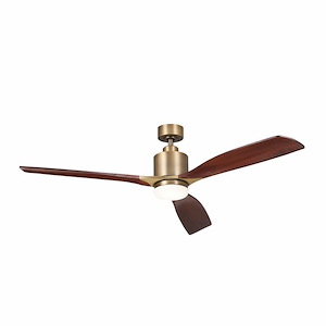 Little Ridge - 3 Blade Ceiling Fan with Light Kit In Modern Style-14.75 Inches Tall and 60 Inches Wide - 1280522