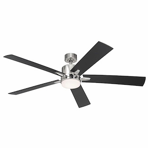 Chepstow Hollies - 5 Blade Ceiling Fan with Light Kit In Modern Style-14.25 Inches Tall and 60 Inches Wide