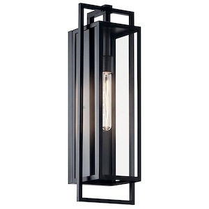 Gas Haven - 1 Light Large Outdoor Wall Lantern In Industrial Style-24 Inches Tall and 8 Inches Wide
