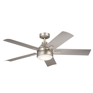 Grasmere Glen - 5 Blade Ceiling Fan with Light Kit In Traditional Style-14 Inches Tall and 52 Inches Wide