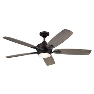 Mansfield Strand - 5 Blade Ceiling Fan with Light Kit In Traditional Style-14.25 Inches Tall and 56 Inches Wide - 1309824