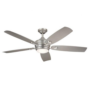 Mansfield Strand - 5 Blade Ceiling Fan with Light Kit In Traditional Style-14.25 Inches Tall and 56 Inches Wide