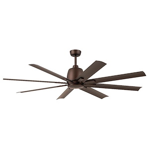 Enfield Hall - 8 Blade Ceiling Fan In Modern Style-16.4 Inches Tall and 65 Inches Wide