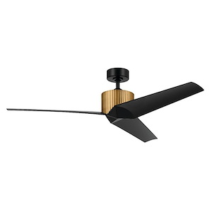 Melville Lawn - 3 Blade Ceiling Fan In Modern Style-12.8 Inches Tall and 56 Inches Wide