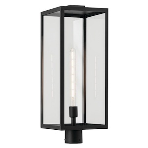 Knox Quadrant - 1 Light Outdoor Post Lantern In Traditional Style-25.5 Inches Tall and 9.5 Inches Wide - 1316315