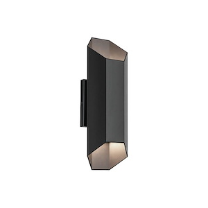 St Peters Garth - 16W 2 LED Outdoor Wall Mount In Minimalist Style-16.5 Inches Tall and 6 Inches Wide - 1332835