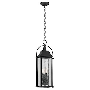 Gas Pastures - 4 Light Outdoor Pendant In Farmhouse Style-25.75 Inches Tall and 6 Inches Wide