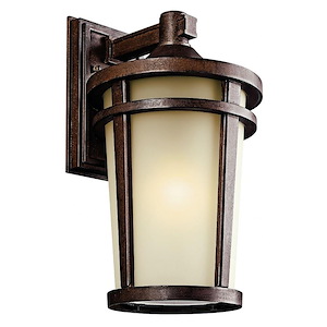 Beechwood Path-1 light Outdoor Wall Mount-with Lodge/Country/Rustic inspirations-17.75 inches tall by 10 inches wide - 1231497