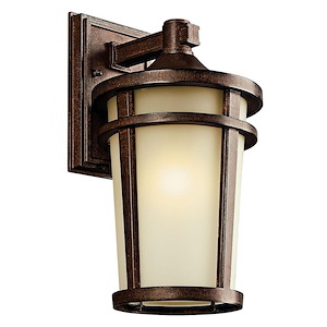 Beechwood Path-Transitional 1 Light Outdoor Wall Sconce-with Lodge/Country/Rustic inspirations-8 inches wide - 1231564