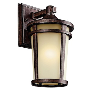 Beechwood Path-1 light Outdoor Wall Mount-with Lodge/Country/Rustic inspirations-11 inches tall by 6 inches wide - 1231548