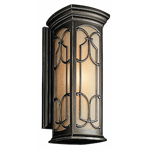 Acer Cloisters - 1 light Wall Mount - with Traditional inspirations - 22 inches tall by 8.5 inches wide