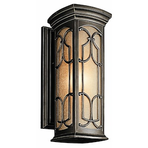 Acer Cloisters - 1 light Wall Mount - with Traditional inspirations - 18 inches tall by 7 inches wide