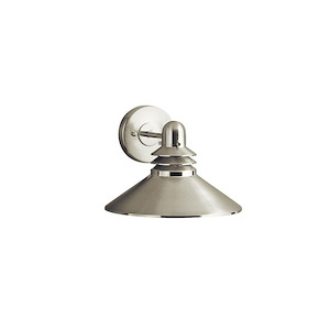 Adelaide Furlong - 1 light Outdoor Wall Mount - with Soft Contemporary inspirations - 8 inches tall by 11 inches wide