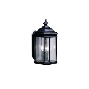 Blossom Manor - 3 light Outdoor Wall Mount - with Traditional inspirations - 21 inches tall by 9.75 inches wide - 1231624