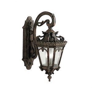 Branksome Hall - 3 light Outdoor Wall Mount - 29 inches tall by 11.75 inches wide - 1229504