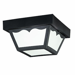 Ashwood Brae - 1 light Outdoor Flush Mount - with Utilitarian inspirations - 4.75 inches tall by 8.25 inches wide