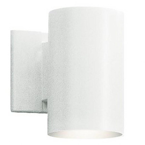 1 light Small Outdoor Wall Mount - with Contemporary inspirations - 7 inches tall by 4.75 inches wide