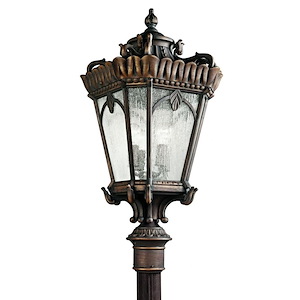 Branksome Hall - 4 light Outdoor Post Mount - 37.5 inches tall by 17 inches wide