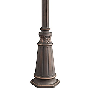 Accessory - 72 Inch Outdoor Post - Aluminum Post with Decorative Base - 1231605