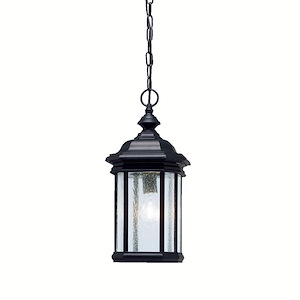 Blossom Manor - 1 light Outdoor Pendant - with Traditional inspirations - 18 inches tall by 8.5 inches wide