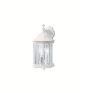 Boscombe Street - 3 light Outdoor Wall Mount - with Traditional inspirations - 13.75 inches tall by 7.25 inches wide