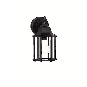 Boscombe Street - 1 light Small Outdoor Wall Mount - with Traditional inspirations - 10.25 inches tall by 5.5 inches wide