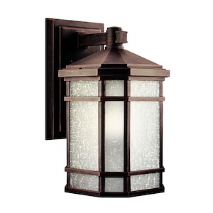 Argyll Links-1 light Outdoor Wall Mount-with Arts and Crafts/Mission inspirations-14.25 inches tall by 8 inches wide