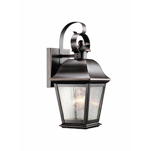Babmaes Street - 1 light Small Outdoor Wall Lantern - with Traditional inspirations - 12.5 inches tall by 5.5 inches wide