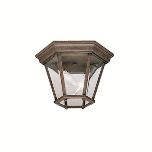 Trenton - 2 light Outdoor Flush Mount - 7.25 inches tall by 10.75 inches wide