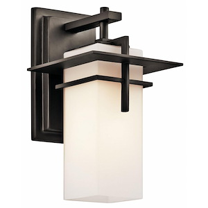 Southern Hollow - 1 light Outdoor Wall Lantern - with Contemporary inspirations - 11.75 inches tall by 6.5 inches wide