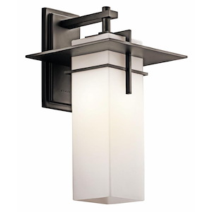 Southern Hollow - 1 light Outdoor Wall Mount - with Contemporary inspirations - 17.5 inches tall by 10 inches wide