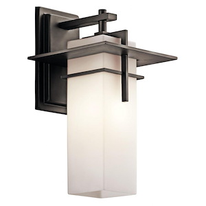 Southern Hollow - 1 light Outdoor Wall Mount - with Contemporary inspirations - 14.75 inches tall by 8 inches wide