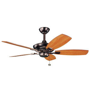 Broomhill Glebe - Ceiling Fan - with Traditional inspirations - 14 inches tall by 44 inches wide