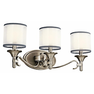 Bentinck Mount - 3 light Bathroom Light Fixture - with Transitional inspirations - 10 inches tall by 22 inches wide - 1231848
