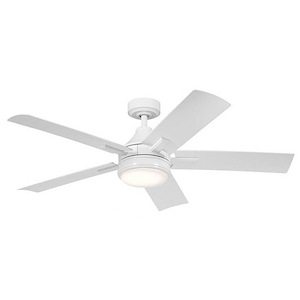 Grasmere Glen - 5 Blade Ceiling Fan with Light Kit In Traditional Style-14 Inches Tall and 52 Inches Wide