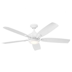 Mansfield Strand - 5 Blade Ceiling Fan with Light Kit In Traditional Style-14.25 Inches Tall and 56 Inches Wide