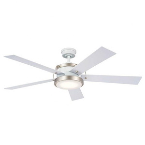 Sarisbury Close - 5 Blade Ceiling Fan with Light Kit In Industrial Style-14.5 Inches Tall and 56 Inches Wide