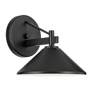 Brown Lee Lane - 1 Light Outdoor Wall Mount In Mission Style-7.5 Inches Tall and 8 Inches Wide