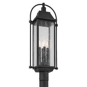 Gas Pastures - 4 Light Outdoor Post Mount In Farmhouse Style-27.25 Inches Tall and 6 Inches Wide