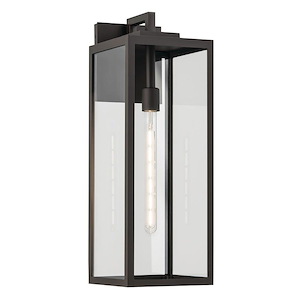 Knox Quadrant - 1 Light Large Outdoor Wall Mount In Traditional Style-24 Inches Tall and 8.5 Inches Wide