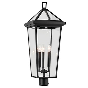 Morris Coppice - 3 Light Outdoor Post Lantern In Traditional Style-28.75 Inches Tall and 11.5 Inches Wide - 1316325