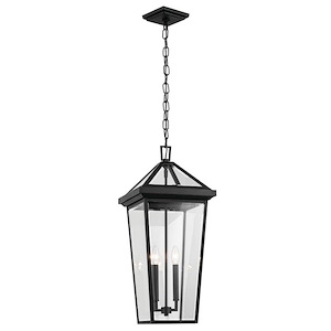 Morris Coppice - 2 Light Outdoor Hanging Pendant In Traditional Style-26 Inches Tall and 11.5 Inches Wide