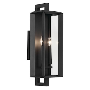 Century Poplars - 2 Light Large Outdoor Wall Mount In Traditional Style-24 Inches Tall and 8 Inches Wide