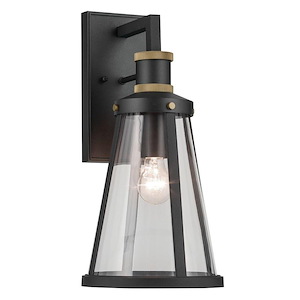 Simpson Gardens - 1 Light Medium Outdoor Wall Mount In Industrial Style-18 Inches Tall and 9 Inches Wide - 1316343