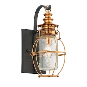 Lowfield Garden - 1 Light Outdoor Wall Lantern - 6 Inches Wide by 12.5 Inches High