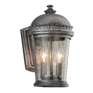 Berryknowes Road - 2 Light Outdoor Small Wall Lantern - 6.75 Inches Wide by 12 Inches High