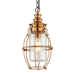 Lowfield Garden - 1 Light Outdoor Hanging Lantern - 7.5 Inches Wide by 15.5 Inches High - 1232217